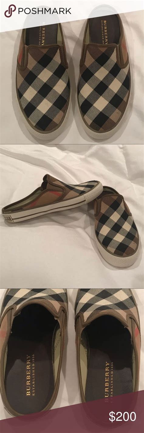 burberry slippers women's|Burberry slip on slides.